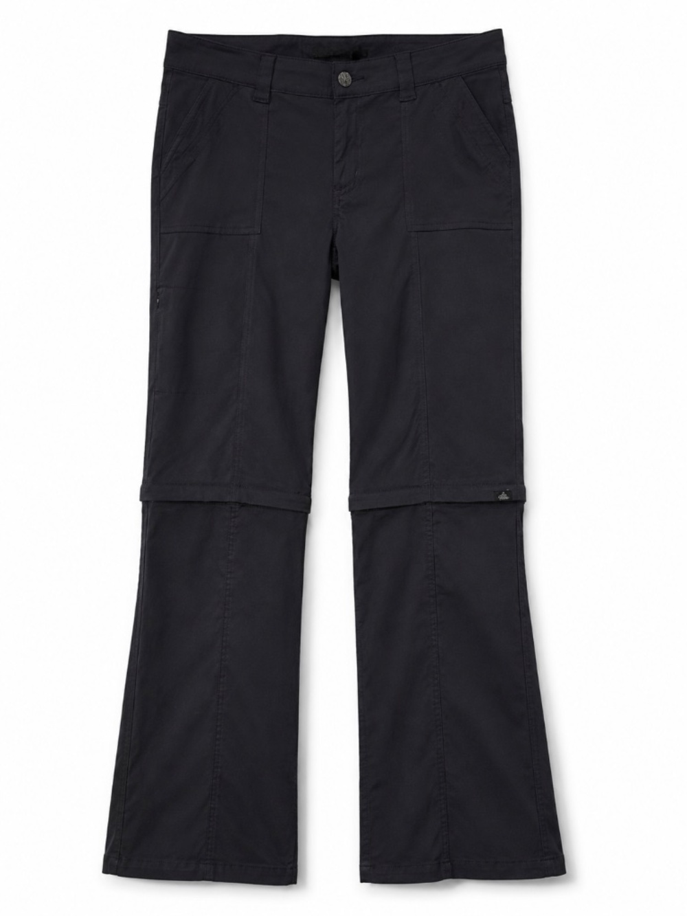 prAna Stretch Zion Convertible Zip-Off Hiking Pants Women's 12 Charcoal Outdoor